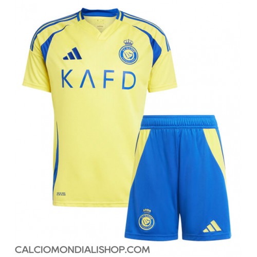 Maglie da calcio Al-Nassr Prima Maglia Bambino 2024-25 Manica Corta (+ Pantaloni corti)